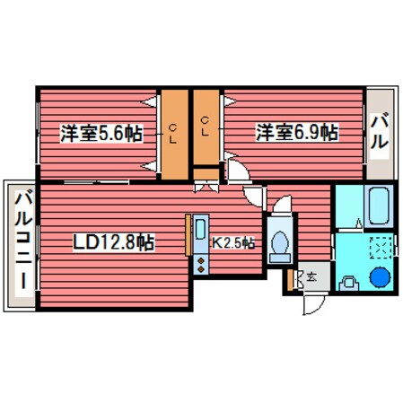 エムズＡの物件間取画像